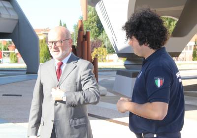 Alfiero Moretti (a sinistra) al CRPC di Foligno