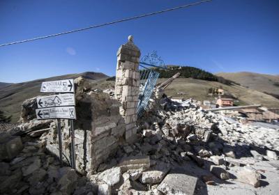 Castelluccio di Norcia dopo sisma 2016